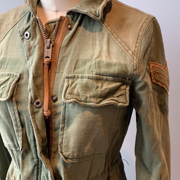 NWOT Free People Mid Length Army two-tone jacket - Picture 5 of 9